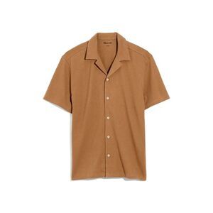 ✨MADEWELL Knit Easy Organic Cotton Camp Sz Large Shirt - Weathered Walnut✨